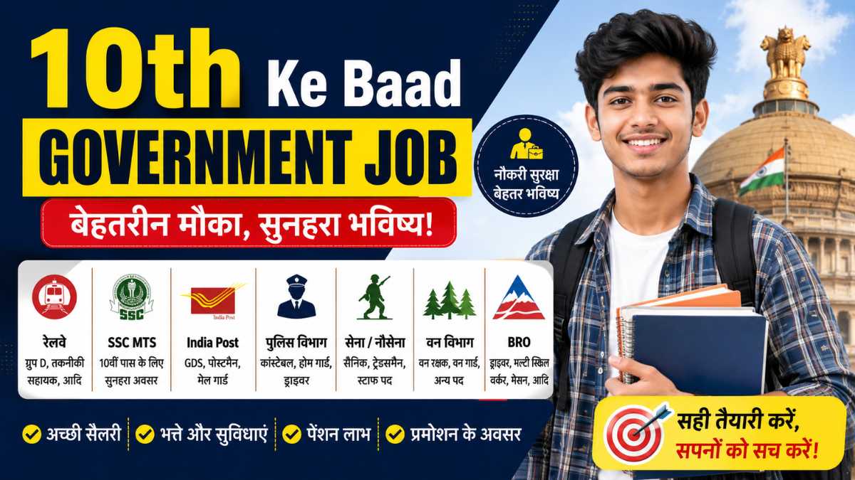 10th Ke Baad Government Job